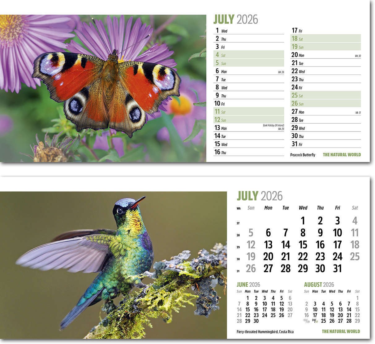 The Natural World Desk Calendar