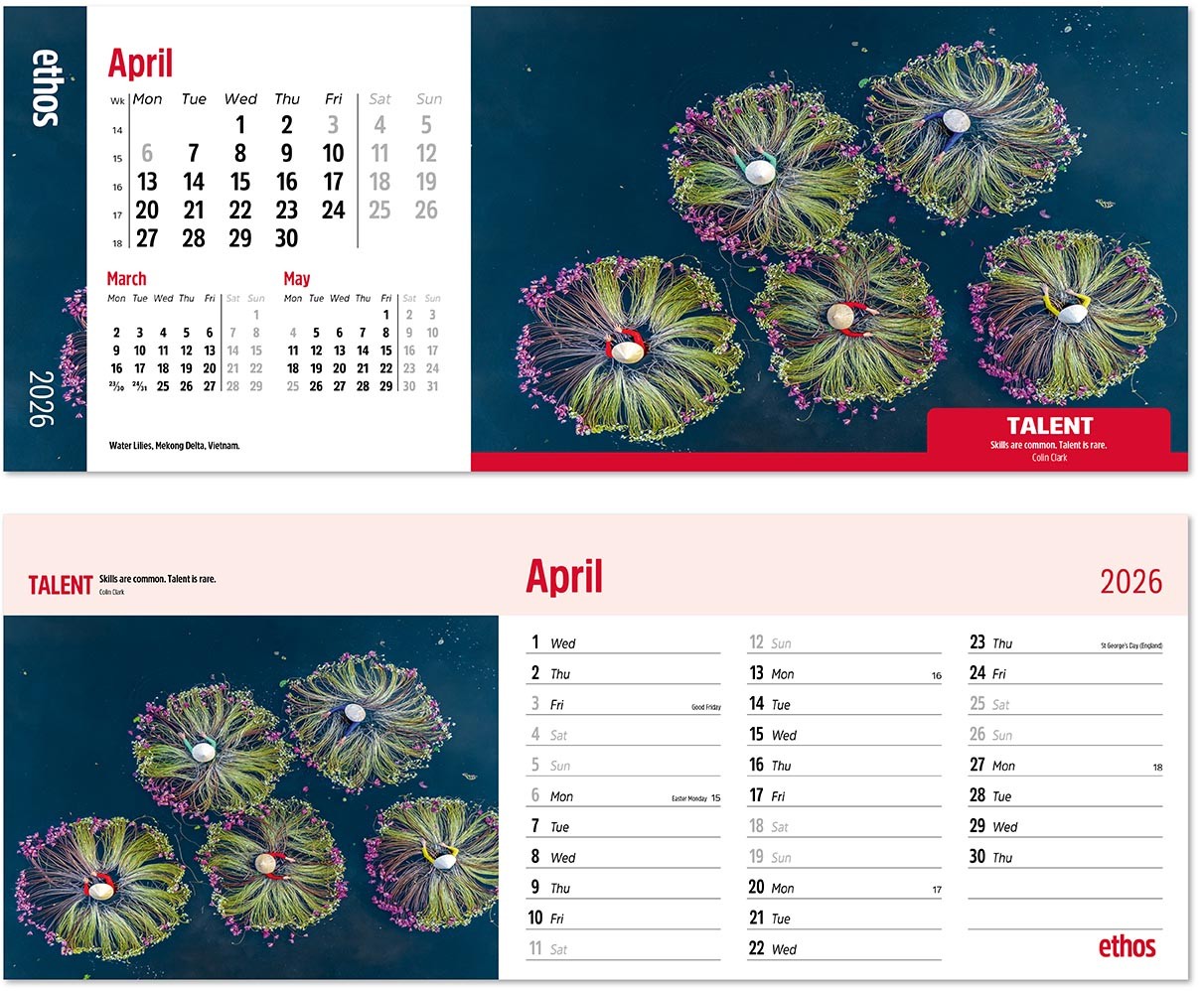 Ethos Desk Calendar
