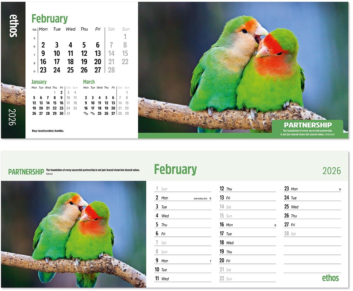 Ethos Desk Calendar