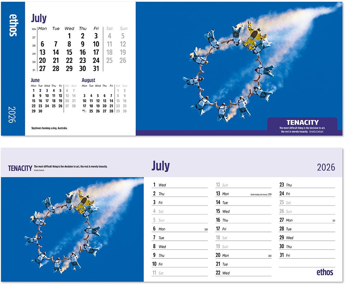 Ethos Desk Calendar