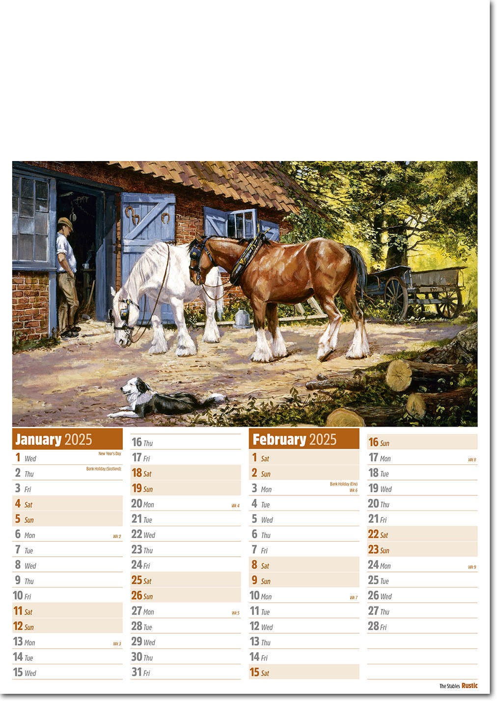 Rustic Calendar