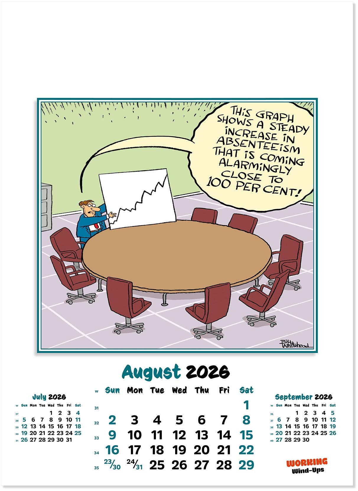 Working Wind-Ups Wall Calendar