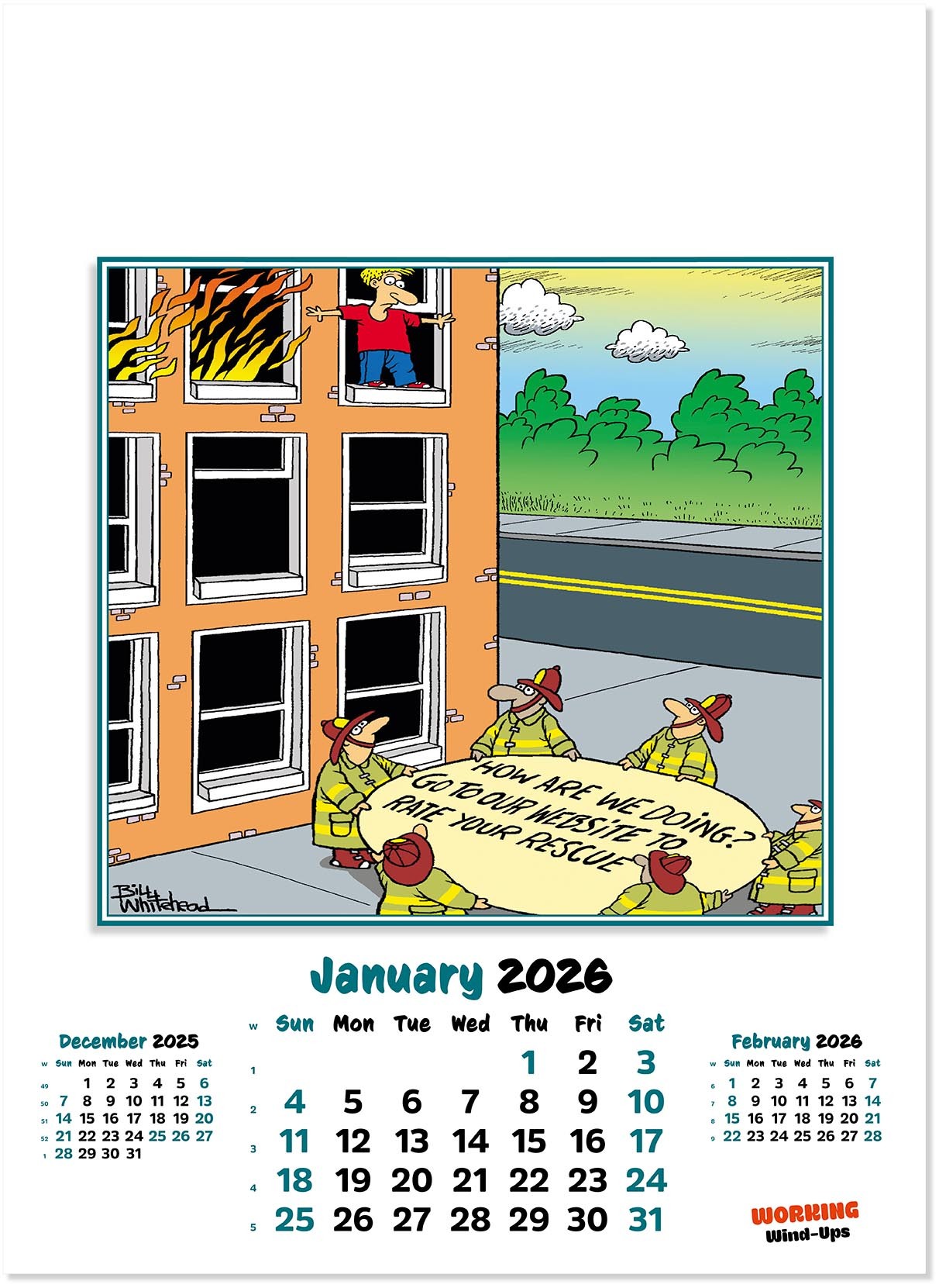 Working Wind-Ups Wall Calendar