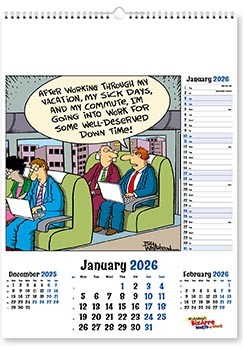 Bizarre World of Work Wall Calendar