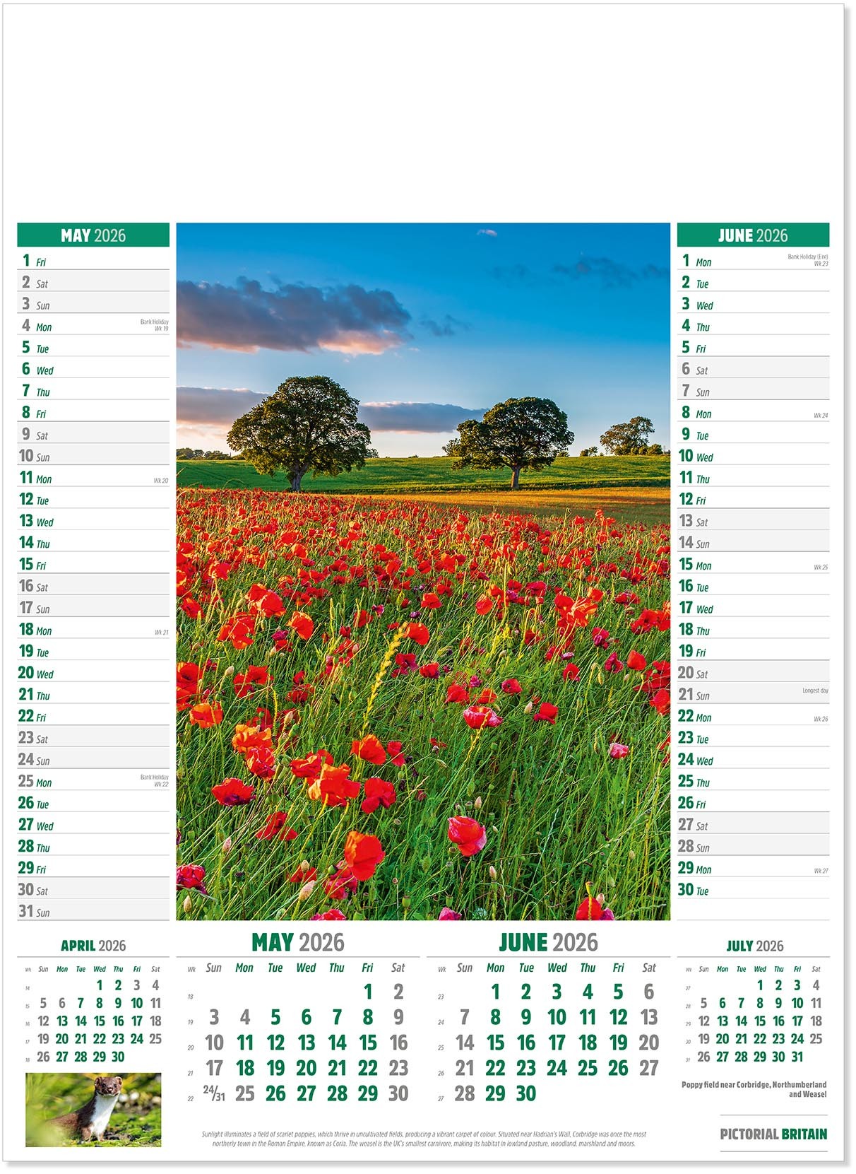 Pictorial Britain Calendar