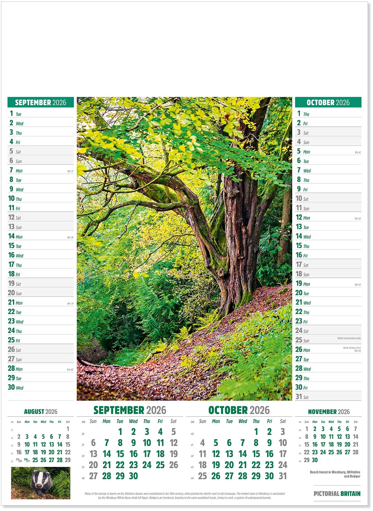 Pictorial Britain Calendar