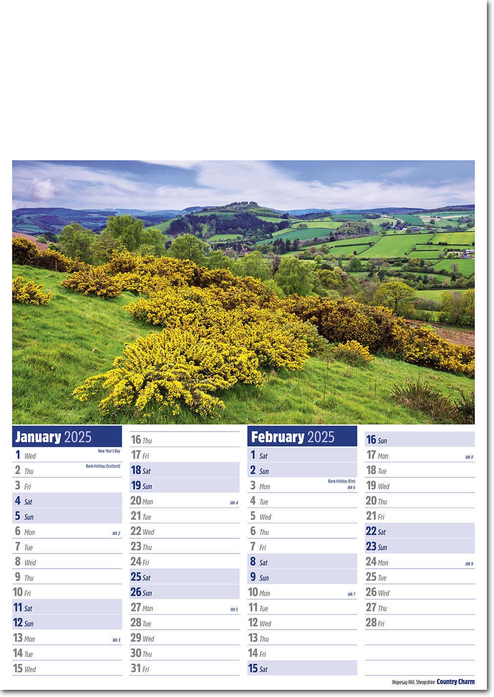 Country Charm Calendar